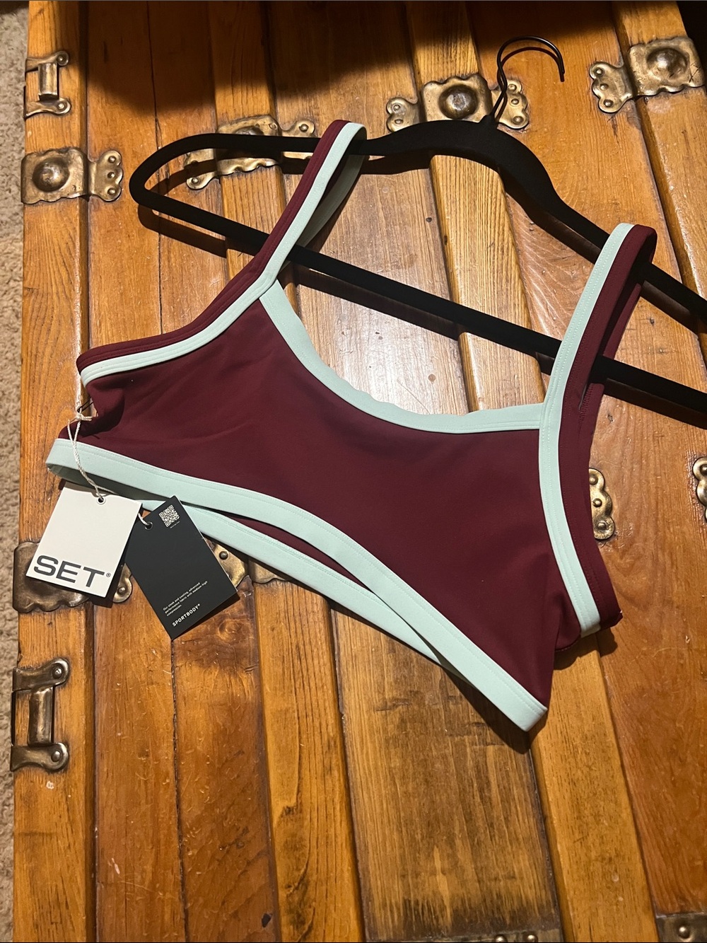 Set Active Sportbody Vista Sporty Contrast Double Strap Bra - Picture 5 of 7